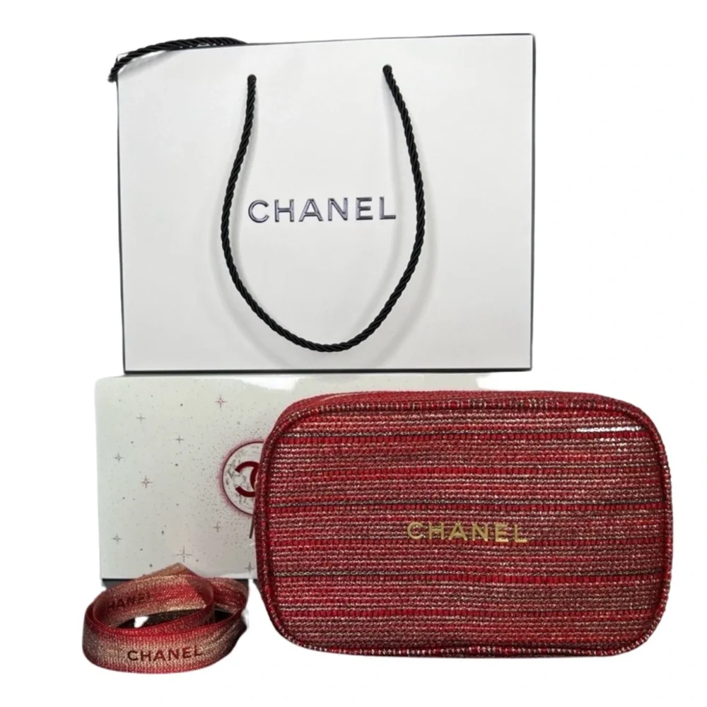 CHANEL GIFT SET 3 Sheer Genius Lipgloss Trio Purse Glossimer Rouge All Inclusive